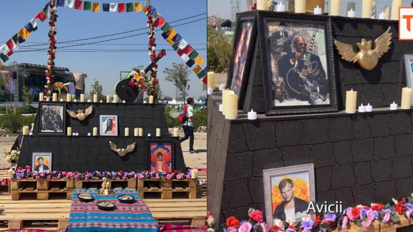 De Freddie Mercury a Avicii: El memorial a los artistas muertos que destaca en Lollapalooza