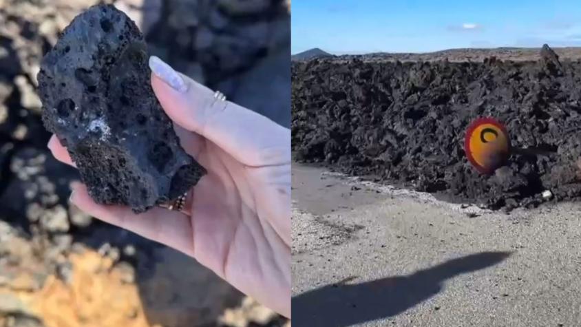Chilena captó las consecuencias del paso de la lava tras erupción de volcán en Islandia: "Qué brígido"