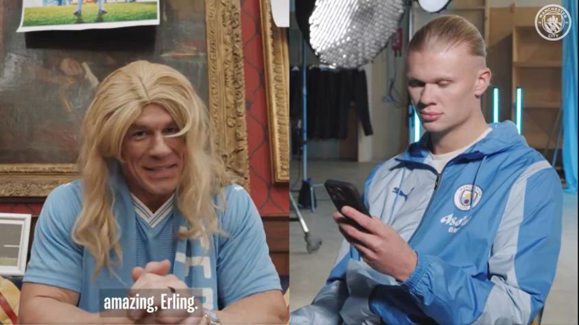 John Cena y Erling Haaland protagonizan clip para anuncio del Manchester City