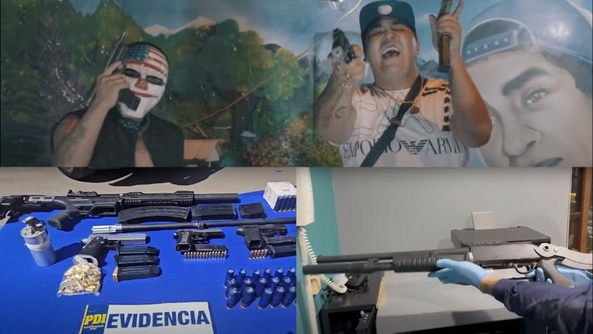 PDI incauta armamento utilizado en videos de música urbana