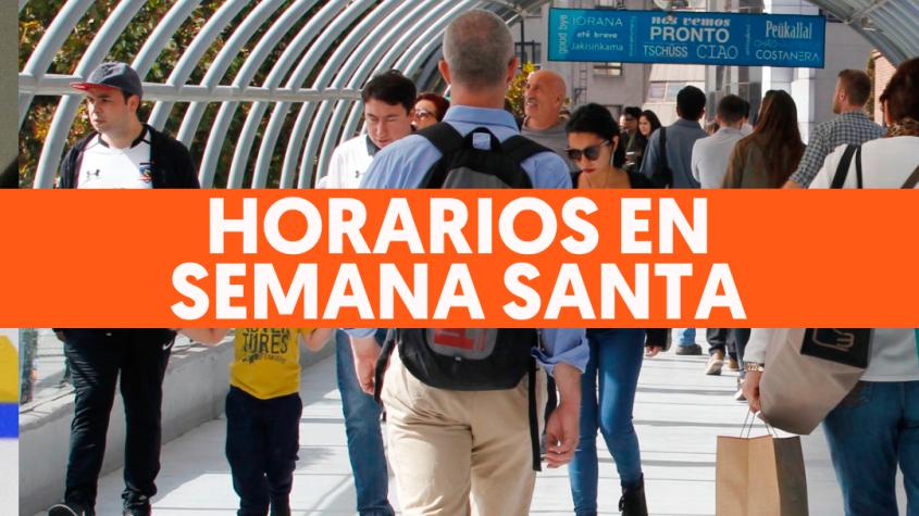 Semana Santa: Los horarios de supermercados y malls durante este fin de semana largo