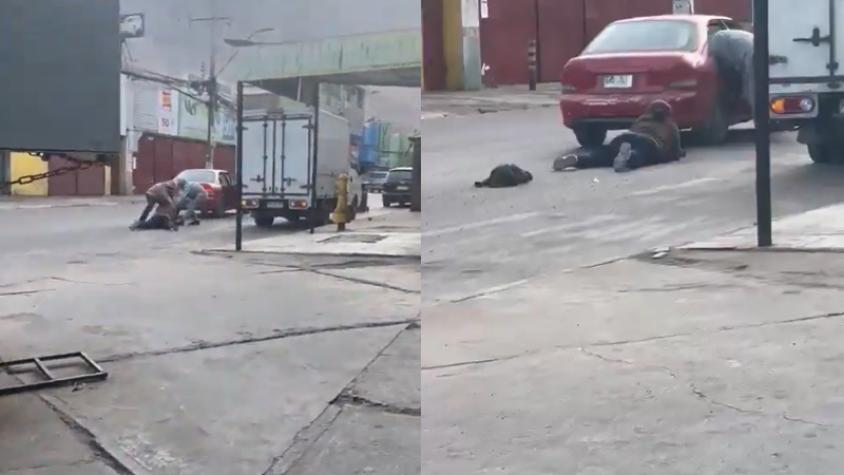 Violento asalto afuera del Mall Zofri de Iquique: mujer terminó con lesiones tras ser tirada al suelo para robarle