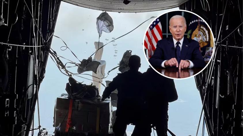 Biden dice que EE.UU. iniciará lanzamientos aéreos de ayuda humanitaria sobre Gaza