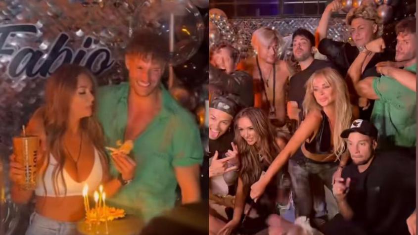 Fabio Agostini y Pamela Díaz celebraron juntos su cumpleaños con apoteósica fiesta: asistieron todos los de 'Tierra Brava'