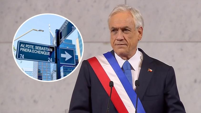 Concejo Municipal de Las Condes aprueba cambio de nombre de Av. IV Centenario a Av. Presidente Sebastián Piñera
