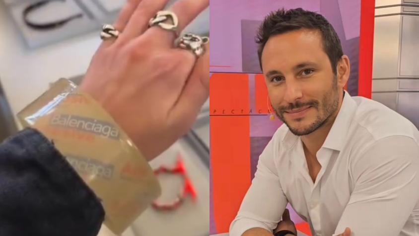 "Con la pulsera de moda": Francesco Gazzella bromeó con famoso brazalete "de cinta adhesiva" que cuesta $3 millones