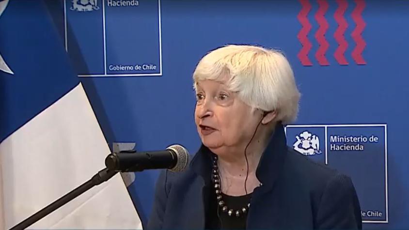 Amplia agenda de Janet Yellen: Secretaria del Tesoro de EE.UU. está en Chile