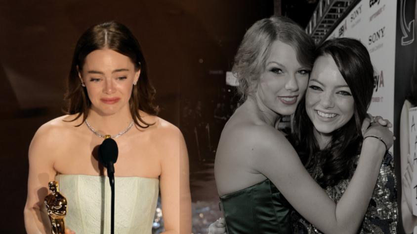 ¿Citó Emma Stone a su amiga Taylor Swift al recibir su premio Oscar?