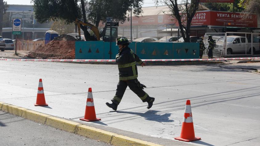 Bomberos controló emergencia tras fuga de gas en cercanías de mall Plaza Egaña