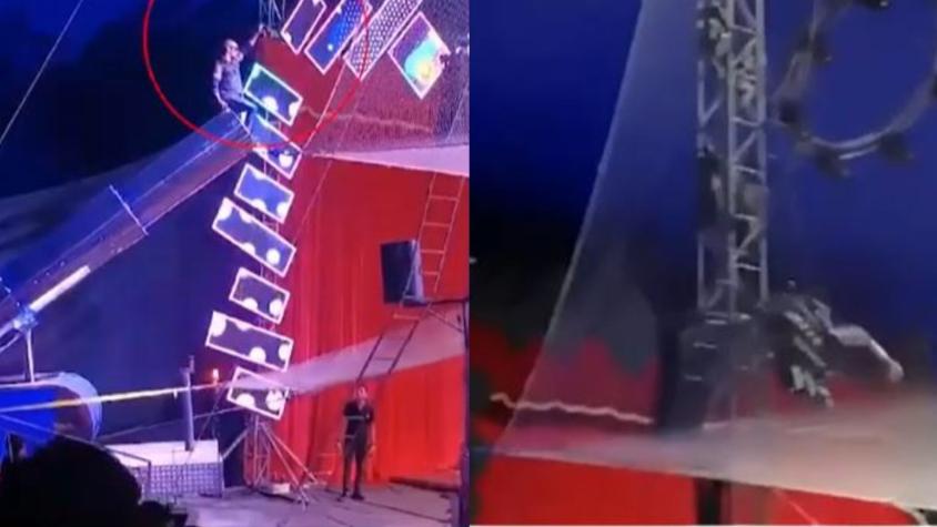 "Hombre bala" que cayó fuera de red de seguridad en circo de Antofagasta está en riesgo vital