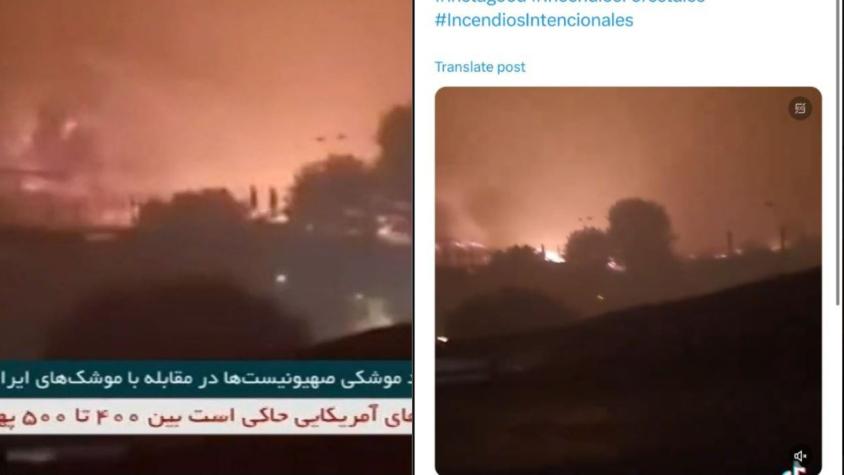 Israel acusa a Irán de usar imágenes de incendio en Viña del Mar como consecuencias de ataque a territorio israelí