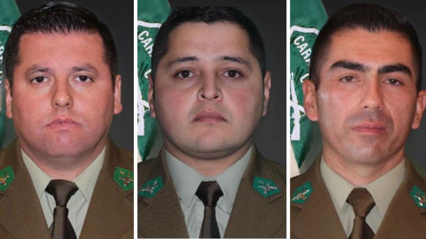 Revelan las identidades de los tres carabineros asesinados en Cañete Revelan las identidades de los tres carabineros asesinados en Cañete
