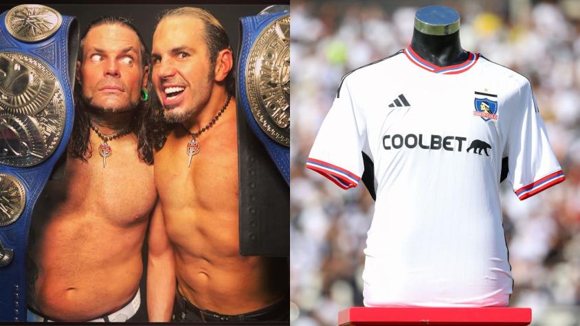 La viral imagen del mítico luchador Jeff Hardy posando con camiseta de Colo Colo: fanático se la regaló