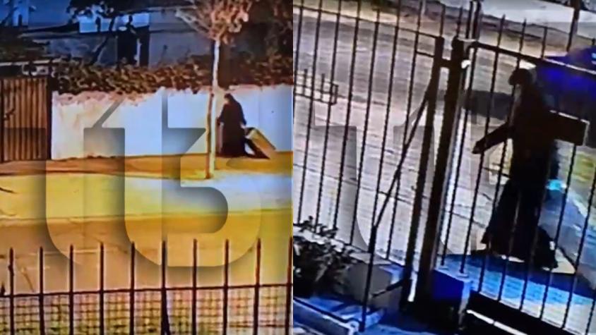 VIDEO | Cámaras captan momento exacto en que "monja" deja maleta con el cuerpo en la calle