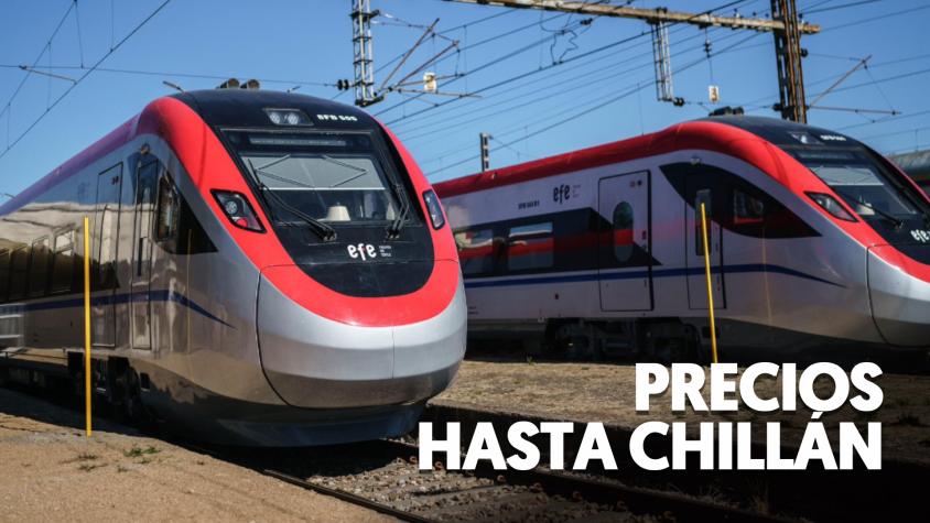 Tren más rápido de Sudamérica llegó a Chillán: estos son los precios del nuevo tramo