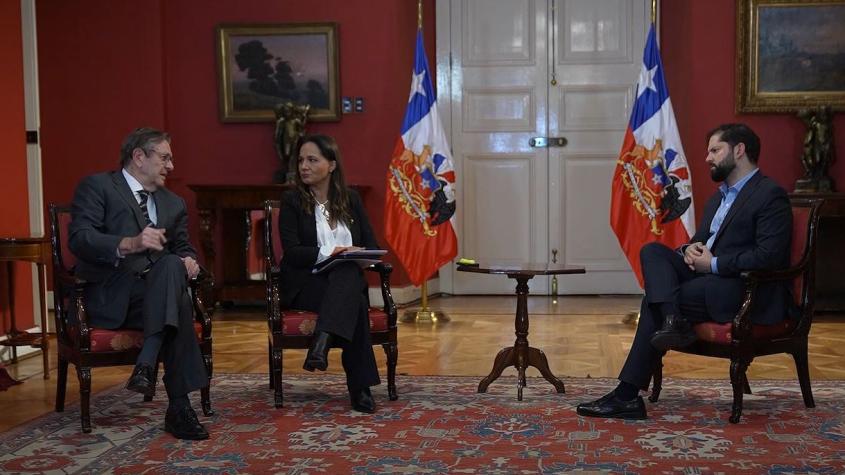 Presidente Boric se reúne con el embajador de Chile en Venezuela, Jaime Gazmuri