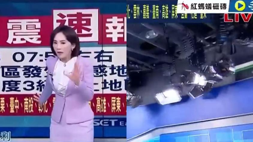 Estaba en vivo: Reacción de presentadora de televisión durante terremoto en Taiwán se viralizó