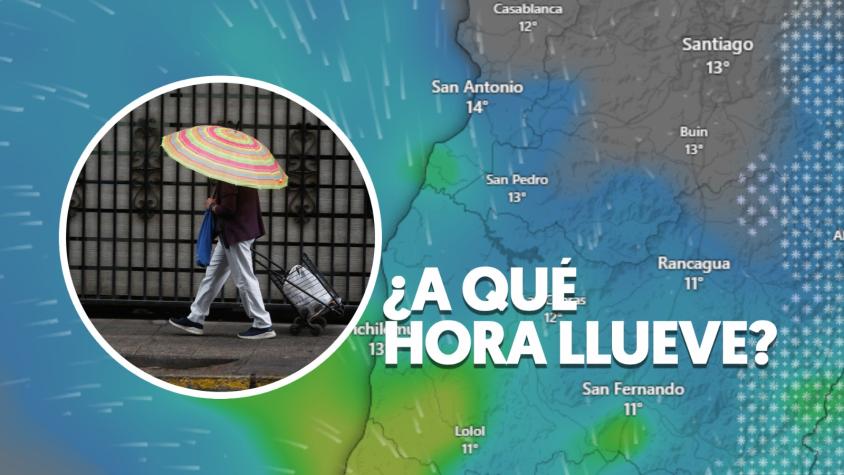 ¿A qué hora comienza a llover en Santiago? Viento y precipitaciones se acercan a la región Metropolitana