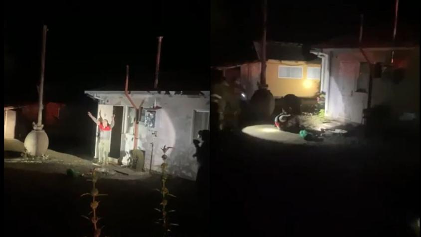 VIDEO | Así fue la detención del hombre que mató a escopetazos a su hermana y al yerno de ella en Quirihue