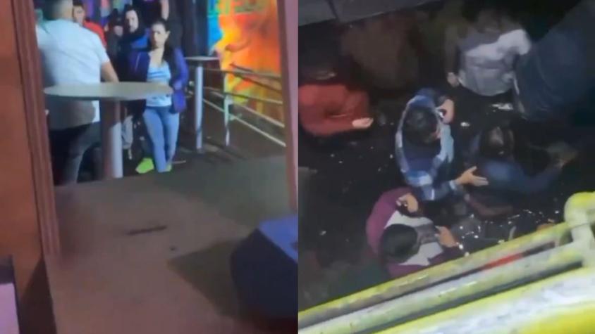 Piso de local nocturno de Osorno colapsa: Público quedó bajo un metro de agua en el subterráneo