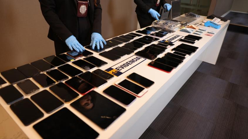 PDI incauta más de 100 celulares en operativo policial: hay cuatro detenidos por robo y extorsión