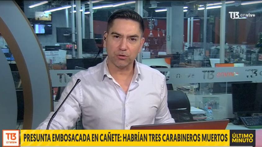 T13 En Vivo: Tres carabineros mueren calcinados en patrulla policial en Cañete