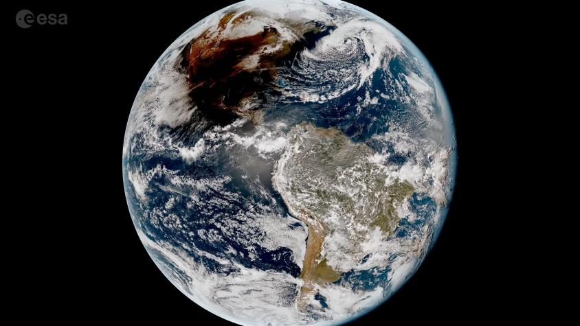 Imágenes satelitales muestran cómo se vio el eclipse solar total desde el espacio