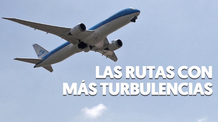 ¿Miedo a los aviones? Chile destaca entre las rutas aéreas con más turbulencias