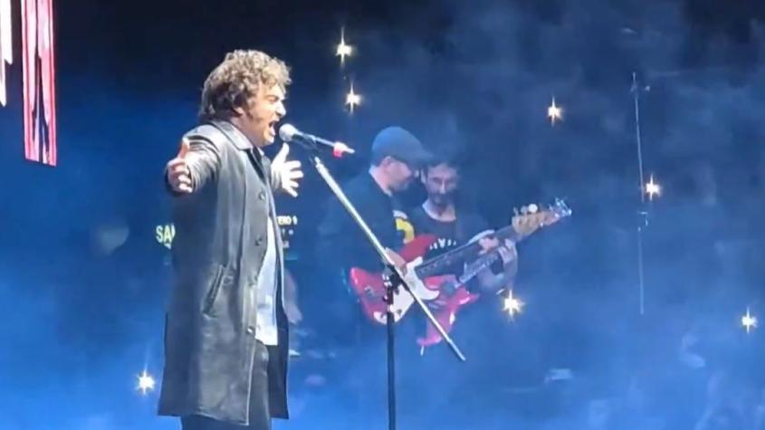 "Yo soy el león": Los registros de Javier Milei cantando en el Luna Park