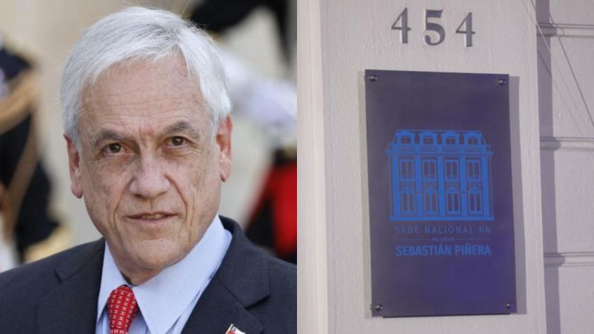 Sede de Renovación Nacional pasó a llamarse "Presidente Sebastián Piñera"