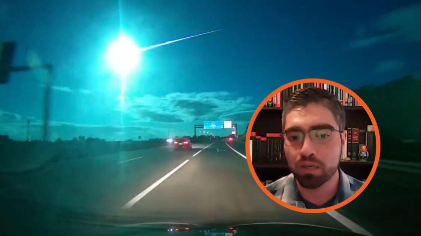 No es un meteorito: Astrofísico chileno explica qué fue la luz que iluminó Portugal y España
