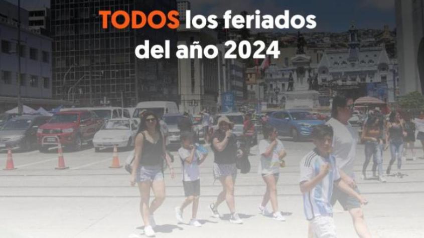 Luego del 21 de mayo: Revisa los feriados que quedan al 2024