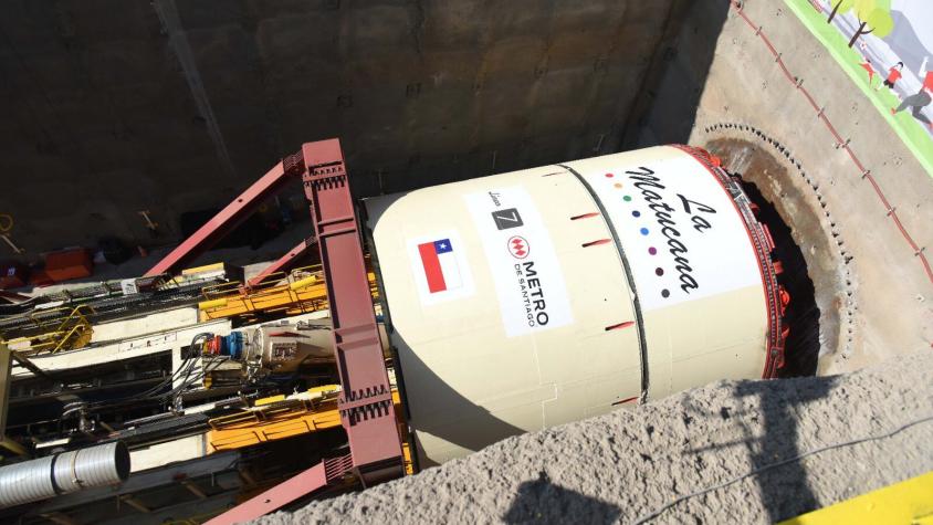 Inició el trabajo de la máquina tuneladora de Línea 7 del Metro: ¿En qué comunas estarán las nuevas estaciones? 