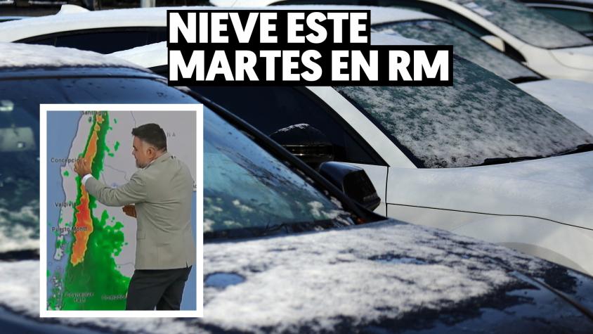 Marcone avisa de posibilidad de nieve en sectores urbanos de RM este martes