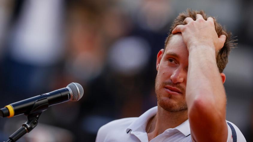La emoción de Nicolás Jarry tras caer en la final del Masters 1000 de Roma