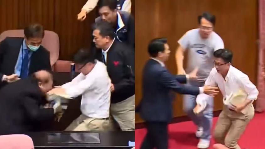 Diputado huye con proyecto de ley para impedir su aprobación en Taiwán: surrealista escena de robo se volvió viral