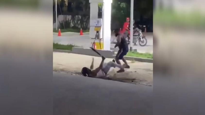 Captan violenta pelea donde a un hombre le amputan la mano en República Dominicana 