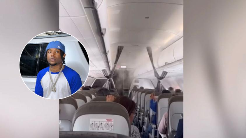 El susto que vivió Polimá WestCoast durante vuelo en avión: compartió video con peligroso desperfecto de la nave