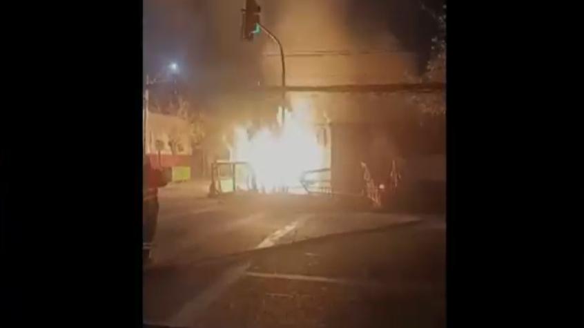 Gran incendio en Cerrillos: intentaron robar cañería y generó fuga de gas