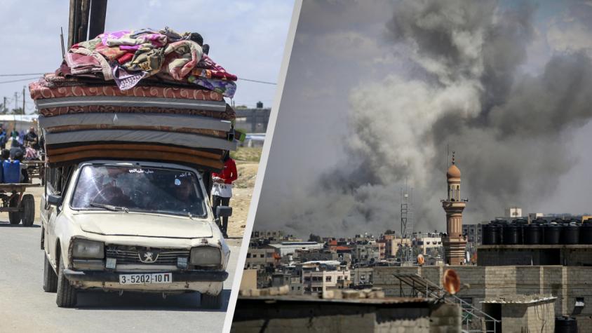 Israel bombardea dos barrios de Rafah, al sur de Gaza