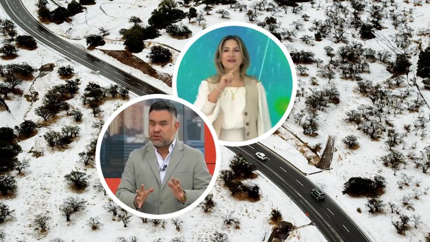 ¿Qué dijeron Michelle Adam y Gianfranco Marcone sobre la posibilidad de nieve en la Región Metropolitana?