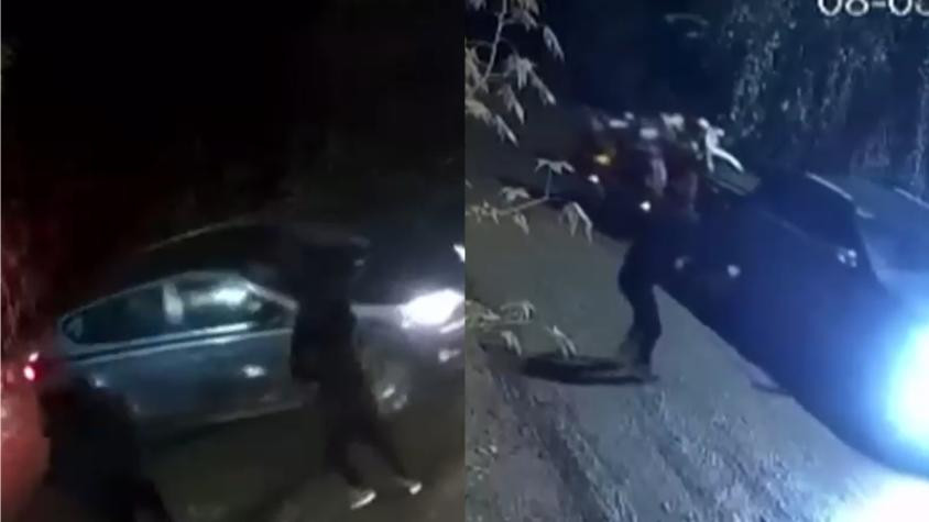VIDEO | Familia sufrió violento portonazo en Buin: fueron amenazados con armas por cinco delincuentes