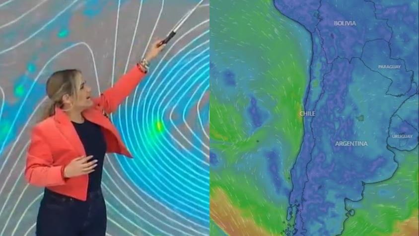 Michelle Adam adelanta gran ciclón que llegará a Chile: "Este sistema frontal es uno de los más grandes que he visto" Michelle Adam adelanta gran ciclón que llegará a Chile: "Este sistema frontal es uno de los más grandes que he visto"