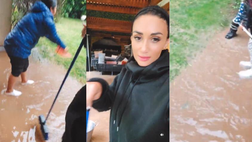 Pamela Díaz sufrió inundación de su casa en Chicureo: "Me quedó la embarrada"