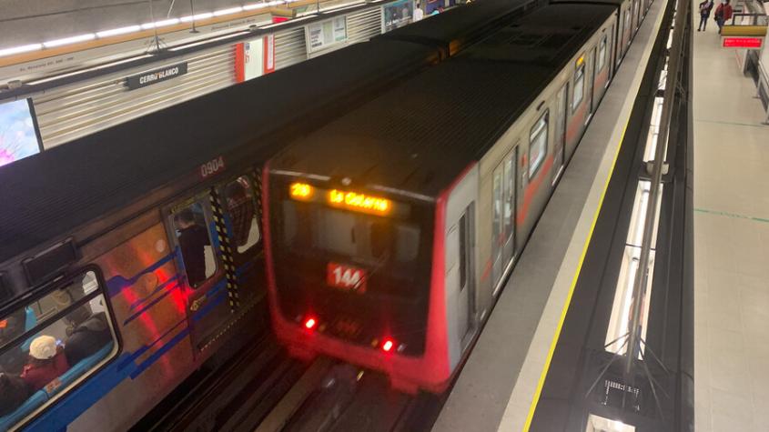 Metro de Santiago confirmó falla de tren en estación Santa Ana: Redes reportaron fuerte ruido