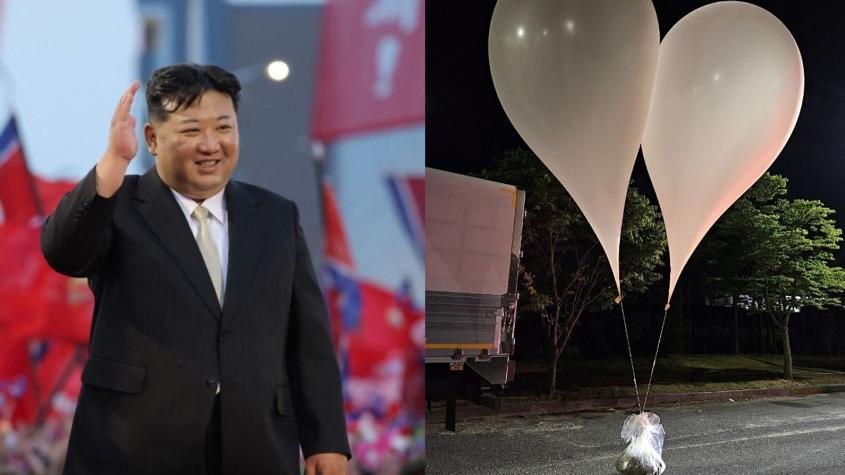 Corea del Norte vuelve a enviar globos con basura y estiércol a Corea del Sur