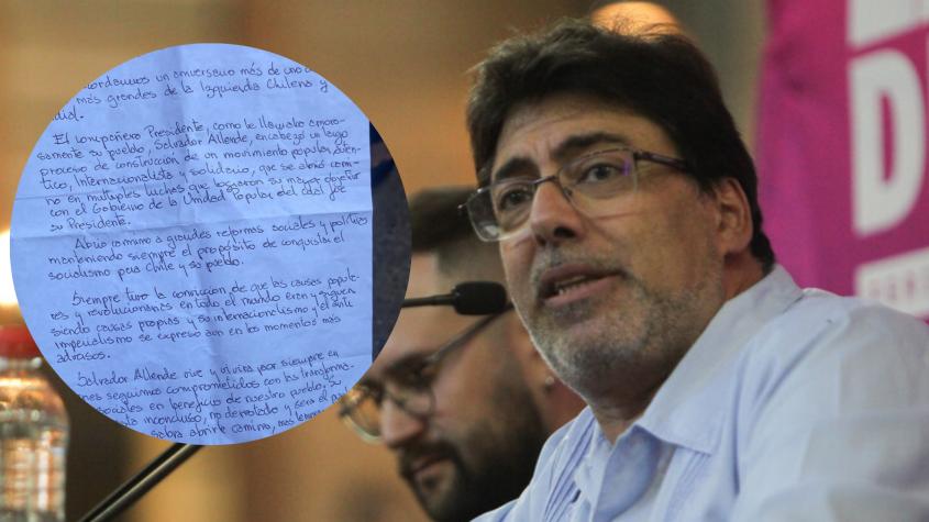 “Su proyecto está inconcluso, no derrotado”: La carta de Jadue desde la cárcel por el natalicio de Salvador Allende