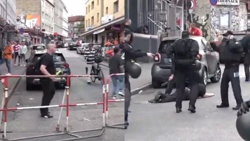 Hombre recibe disparos afuera de partido de la Eurocopa en Alemania: Atacó a la policía con un piolet