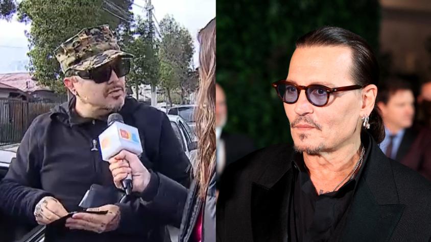 Guardaespaldas de Johnny Depp fue fiscalizado en Pedro Aguirre Cerda y su historia asombró en Tu Día