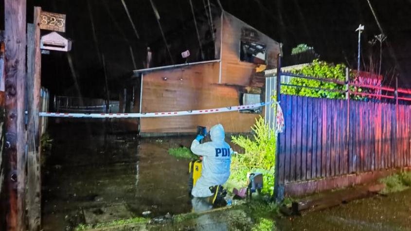 Madre e hija mueren tras incendio de su vivienda en Lanco